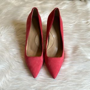 Banana Republic Pink Suede Heels